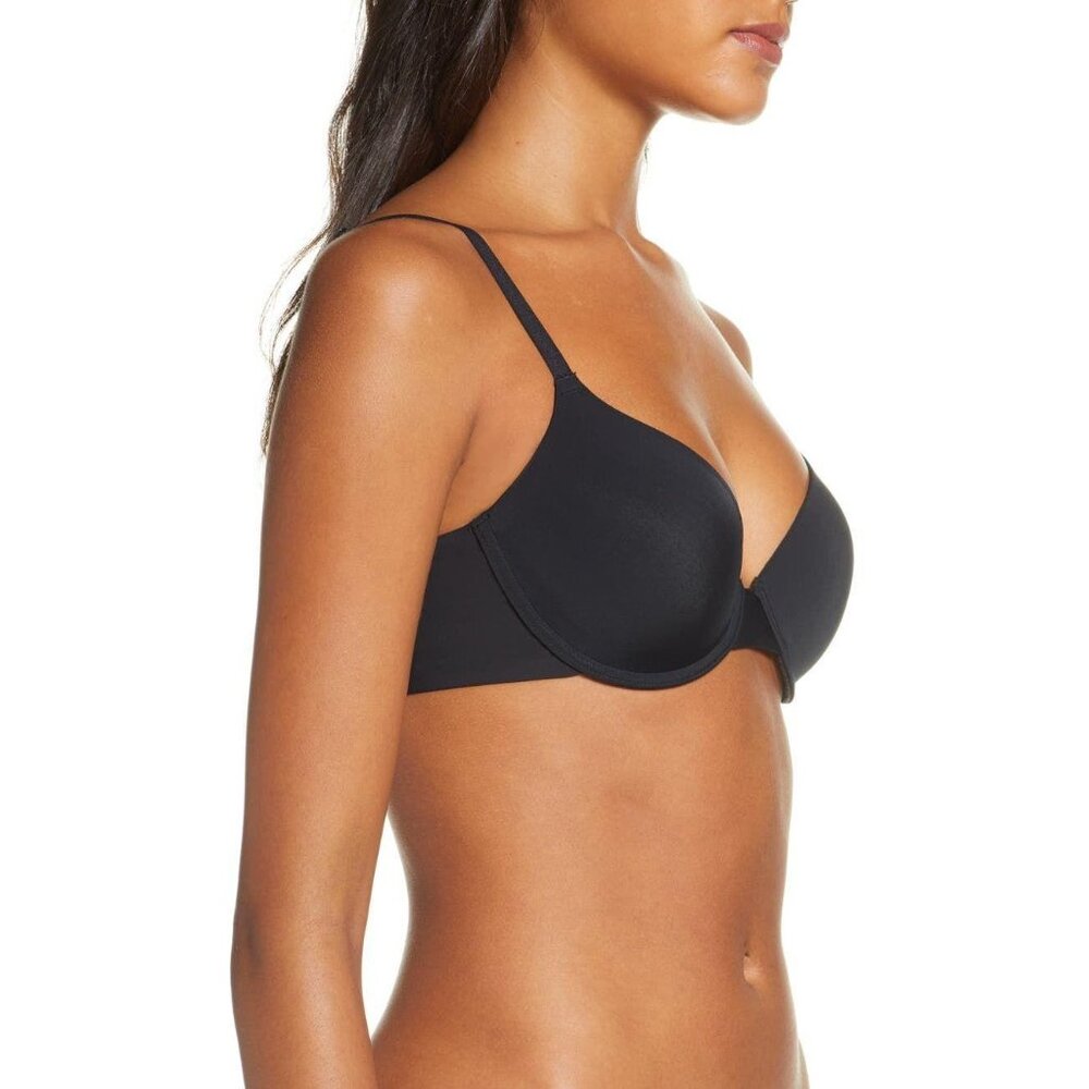 🆕 NATORI Minimal Contour Underwire  Convertible T-Shirt Bra 34DD Black #711229 - Picture 5 of 12